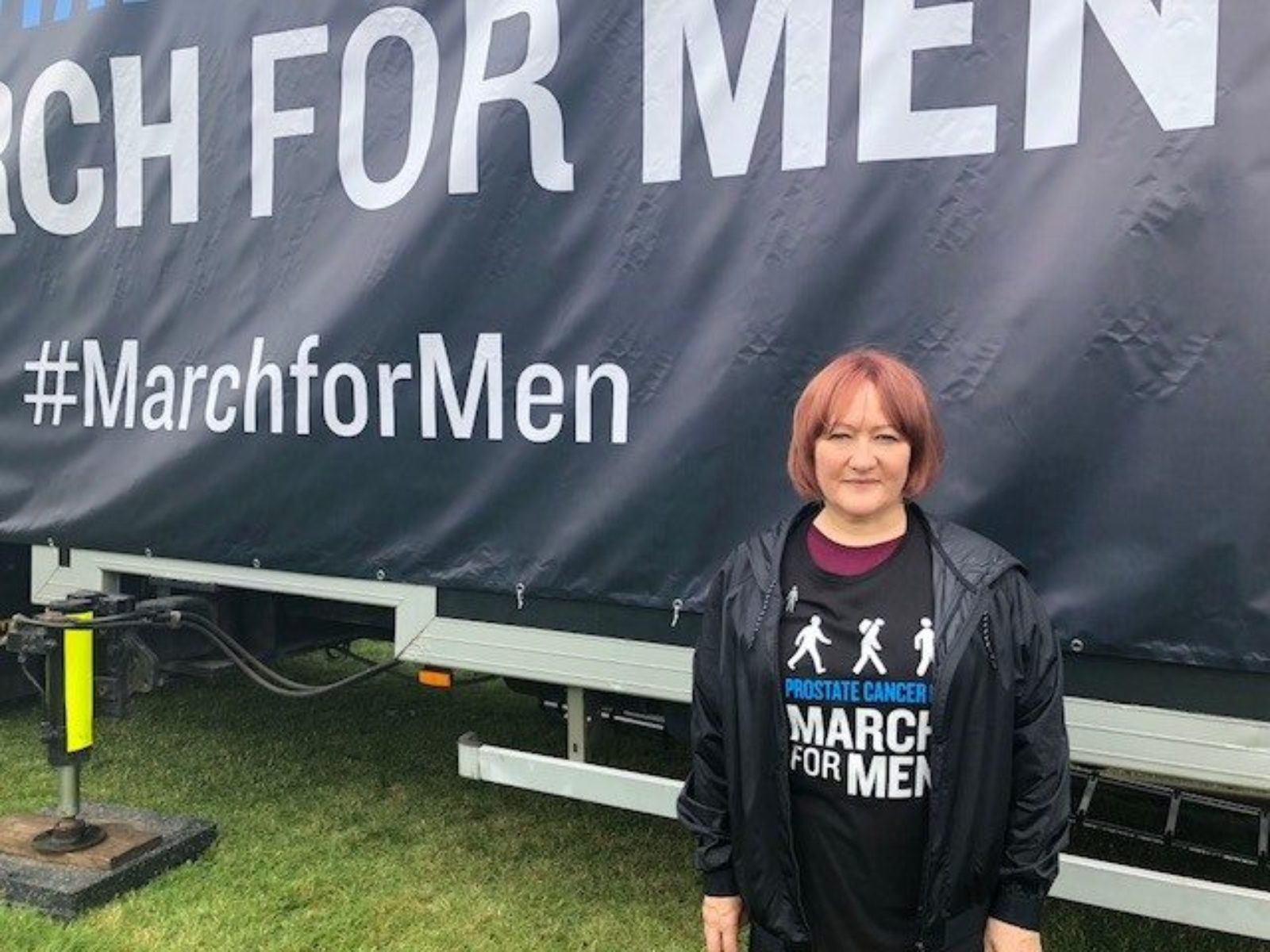 Kerry at the March for Men in aid of Prostate Cancer UK.