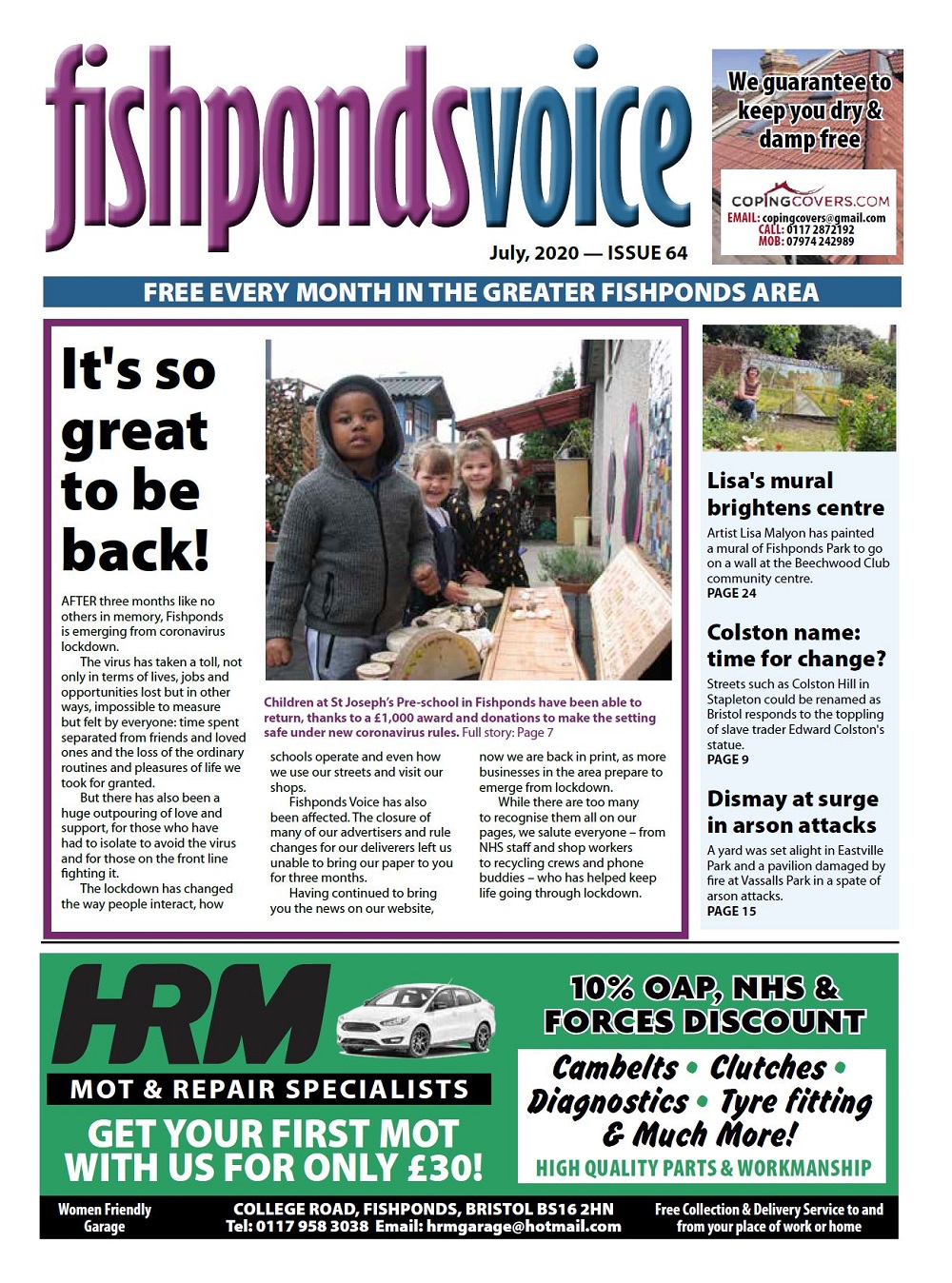 Fishponds Voice July Cover 