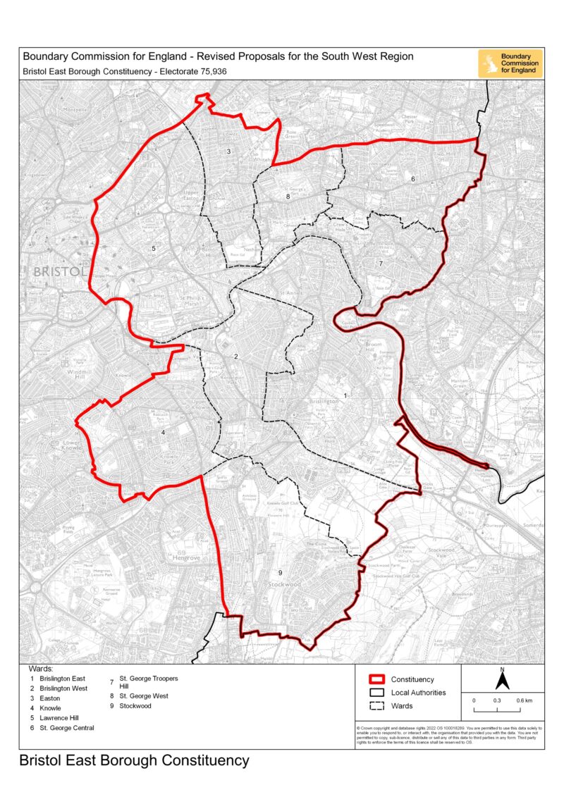 New Bristol East Constituency Boundary 
